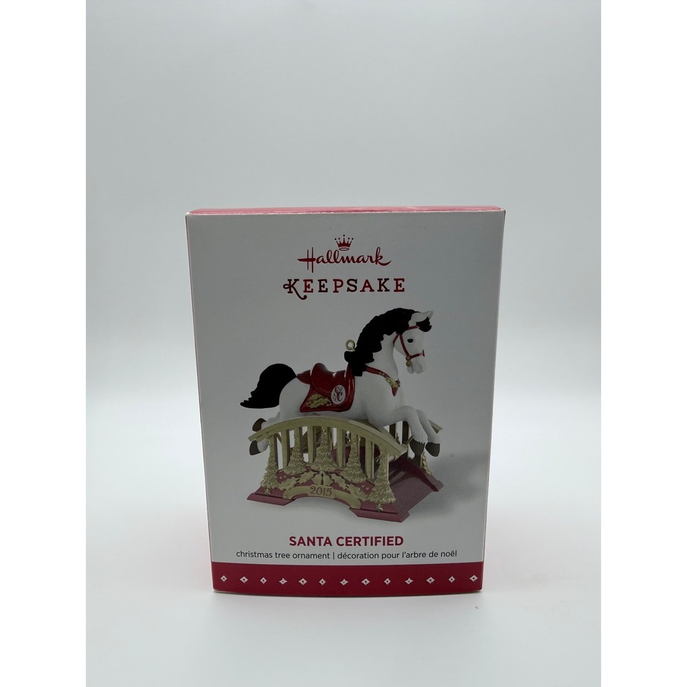 Hallmark Keepsake 2015 Santa Certified Christmas Tree‎ Ornament Horse